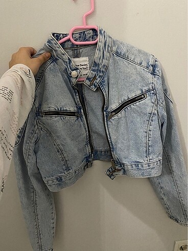 Crop kot ceket