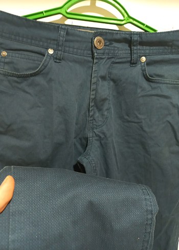 Collezione Kemerli Erkek Mavi Denim Pantolon