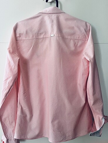U.S Polo Assn. Pembe desenli kadın gömlek