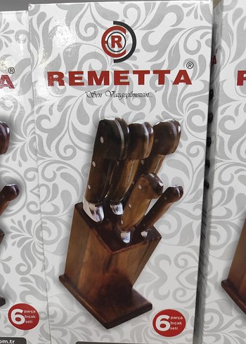 Remetta 6 Parça Kahverengi Bıçak Seti