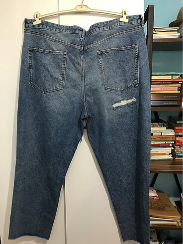 52 Beden BÜYÜK BEDEN BOYFRİEND KOT PANTALON JEAN 56-58 beden