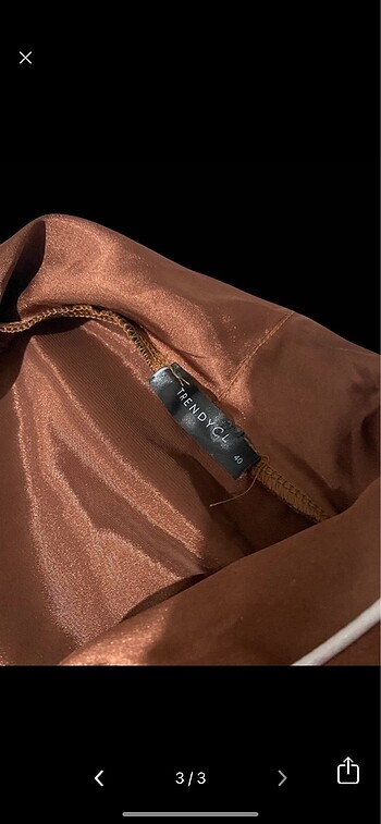 l Beden Trendyol saten pijama takımı