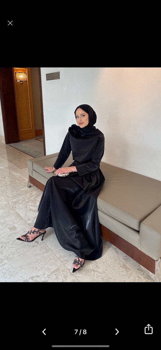 Tesettür etekli abiye  takım  - Görsel 4