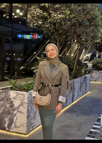 Uzun dar elbise - Görsel 4