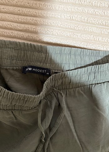 Büyük beden Kadın Keten Salaş Pantolon - Görsel 3