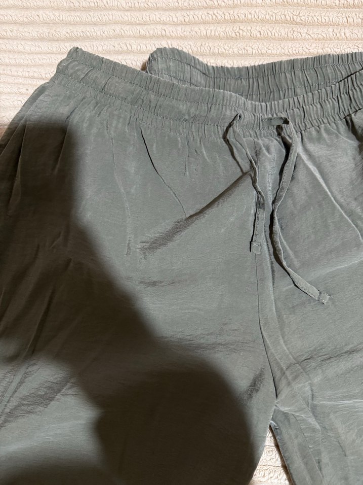 Büyük beden Kadın Keten Salaş Pantolon - Görsel 4