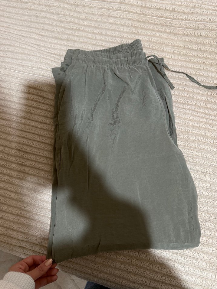 Büyük beden Kadın Keten Salaş Pantolon - Görsel 2