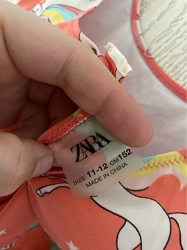 10 Yaş Beden kırmızı Renk ZARA mayo kız çocuk