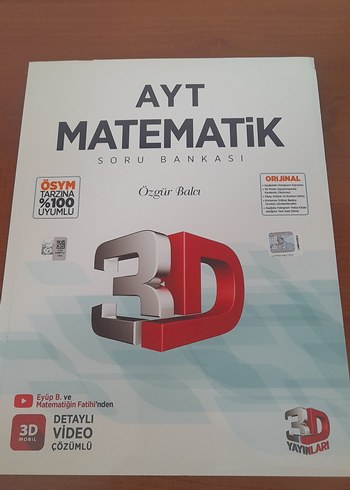 3D yayınları AYT Matematik Soru Bankası