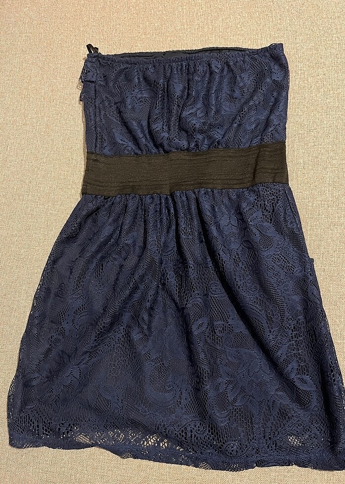 Straplez mini elbise - Görsel 3