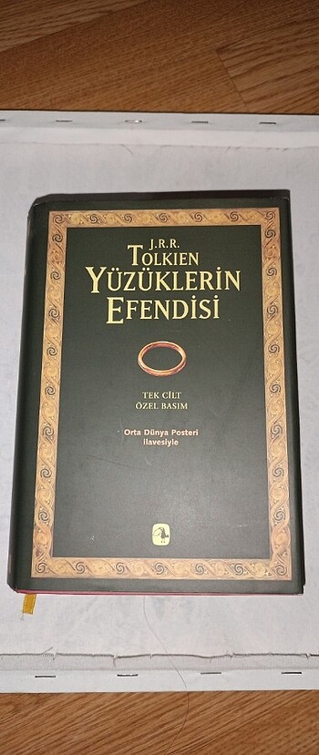 Yüzüklerin efendisi tek cilt özel basım posterli