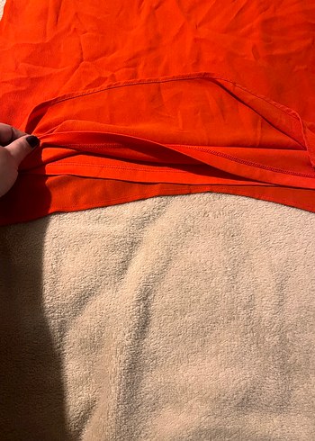 Kolsuz Kırmızı mini Elbise - Görsel 5