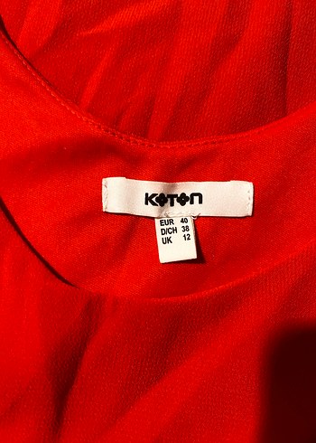 Kolsuz Kırmızı mini Elbise - Görsel 4