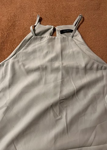 Su yeşili midi elbise - Görsel 3