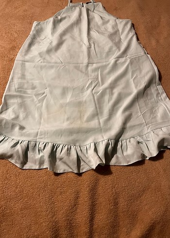 Su yeşili midi elbise - Görsel 4