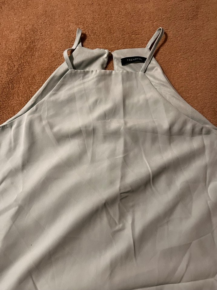 Su yeşili midi elbise - Görsel 3