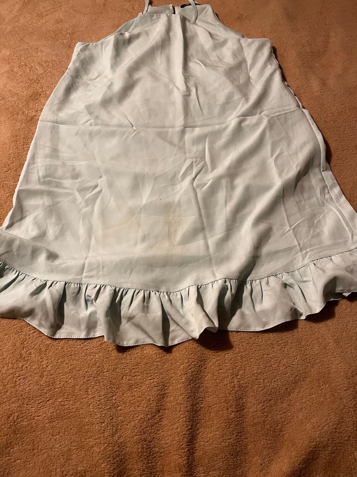 Su yeşili midi elbise - Görsel 4