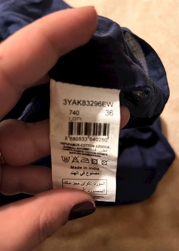 Lacivert Volanlı straplez elbise - Görsel 6