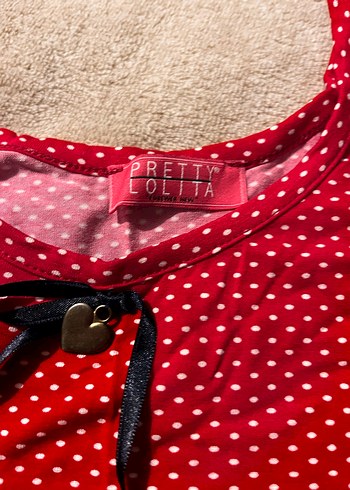 Kırmızı V Yaka Dantelli Mini bluz crop - Görsel 2