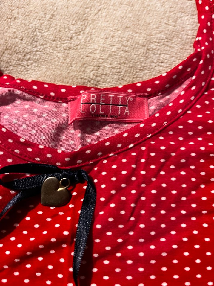 Kırmızı V Yaka Dantelli Mini bluz crop - Görsel 2