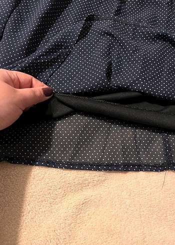 Kolsuz Lacivert Elbise vintage - Görsel 2