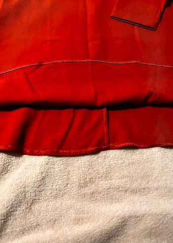 V Yakalı Midi Drapeli Elbise - Görsel 3