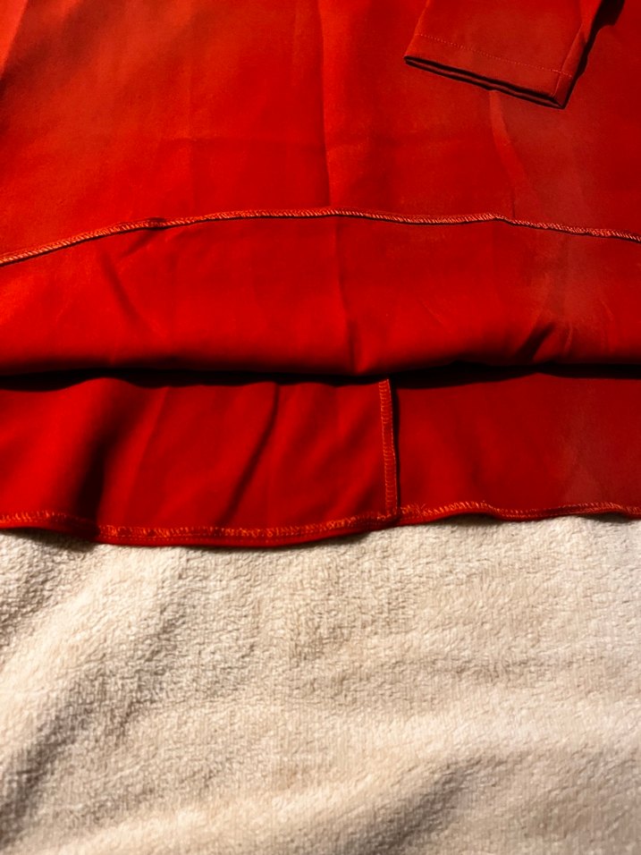 V Yakalı Midi Drapeli Elbise - Görsel 3