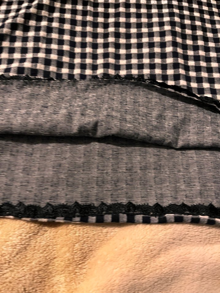 Siyah-Beyaz Kareli kısa Kolsuz Elbise - Görsel 3