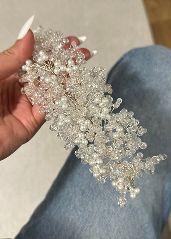 Accessorize Beyaz Payetli Bohem Saç Aksesuarı