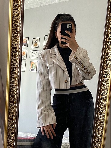s Beden ten rengi Renk Kısa blazer ceket