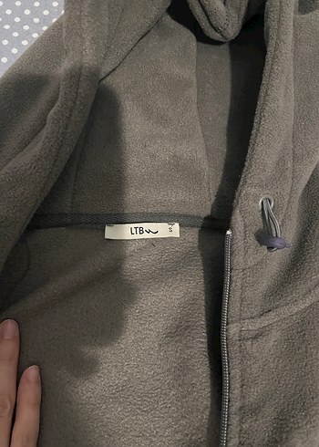 Fermuarlı Gri Kadın Polar Sweatshirt - Görsel 2