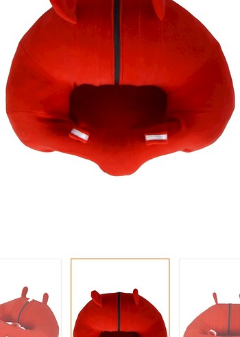 Kırmızı bebek destek minderi - Görsel 3