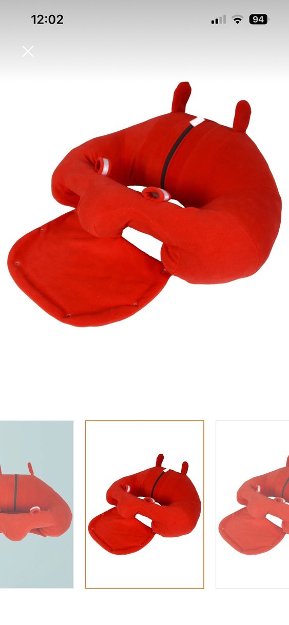 Kırmızı bebek destek minderi - Görsel 2