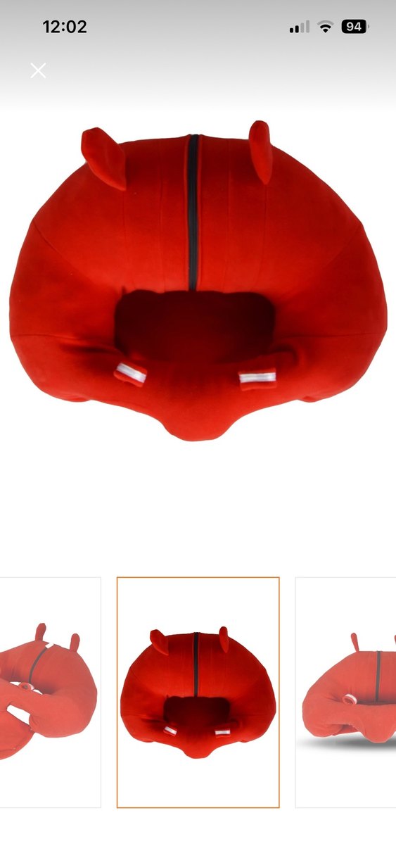 Kırmızı bebek destek minderi - Görsel 3