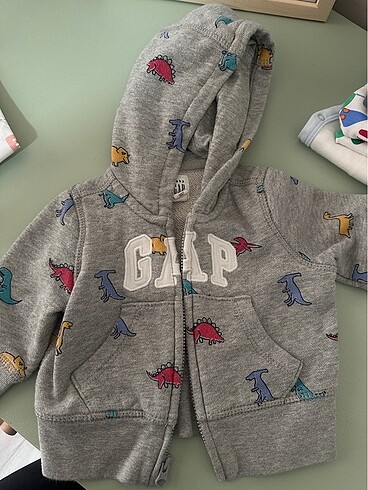 Bebek Gap Kapüşonlu Fermuarli Sweat Ceket