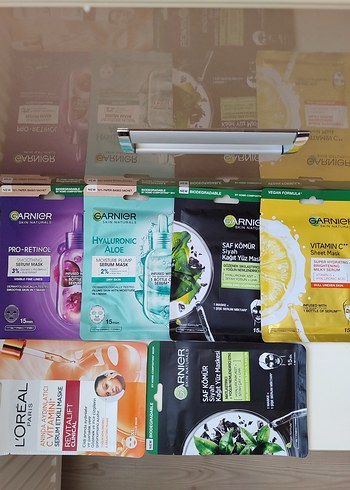 L'Oréal ve Garnier Kadın Yüz Maskeleri Seti - Görsel 2