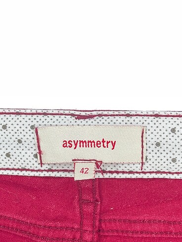 42 Beden kırmızı Renk Asymmetry Jean / Kot %70 İndirimli.