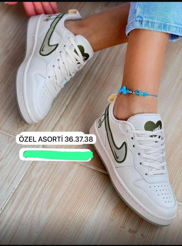 Bağcıklı Nike Stiletto Topuklu Spor Ayakkabı - Görsel 3