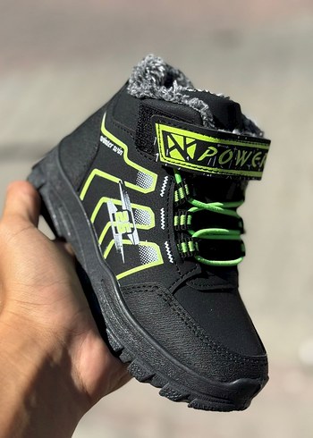 Pembe Kız Çocuk Rock Punk Botu Velcro - Görsel 4