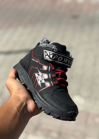 Pembe Kız Çocuk Rock Punk Botu Velcro - Görsel 6