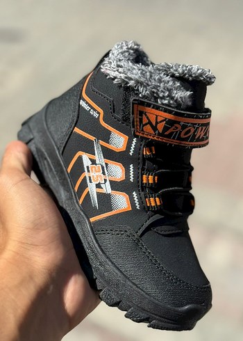 Pembe Kız Çocuk Rock Punk Botu Velcro - Görsel 2