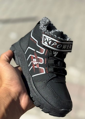 Pembe Kız Çocuk Rock Punk Botu Velcro - Görsel 3