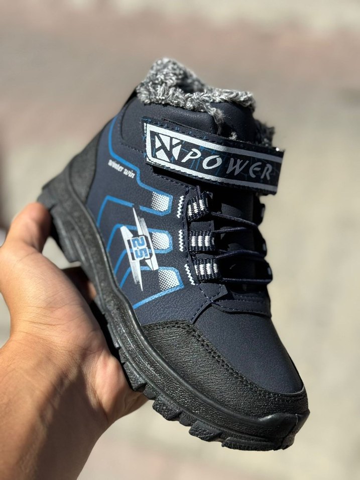 Pembe Kız Çocuk Rock Punk Botu Velcro - Görsel 5