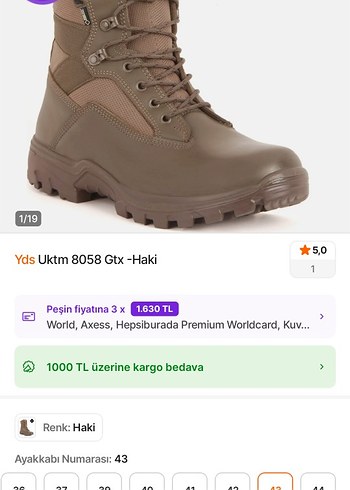 YDS ASKERİ KIŞLIK BOT 44 NUMARA - Görsel 5