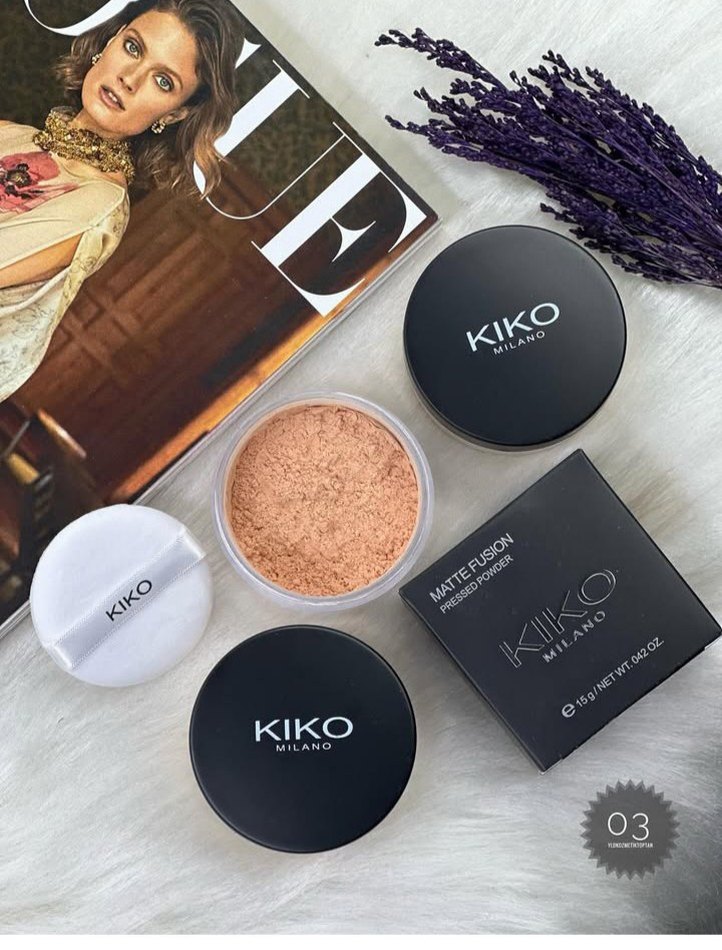 Kiko Milano Mat Pudra - 01 Açık Bej - Görsel 3