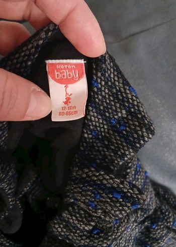 Kız Çocuk Gri Triko Kolsuz Yelek - Görsel 2