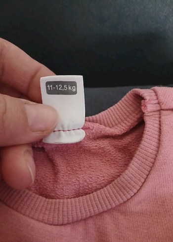 Baskılı Pembe Kedi Sweatshirt - Görsel 3