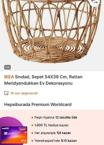  Beden Renk Ikea hasır sepet 