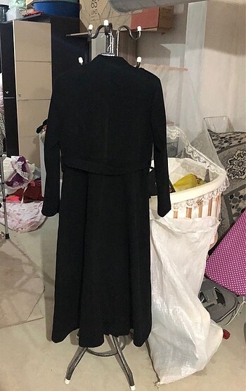 42 Beden siyah Renk Kaşe kaban
