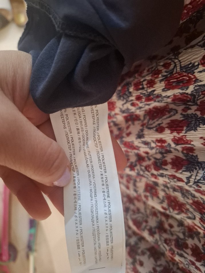 Bordo V Yaka Pileli Midi Bohem Elbise - Görsel 4